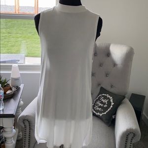 Long turtle neck tank